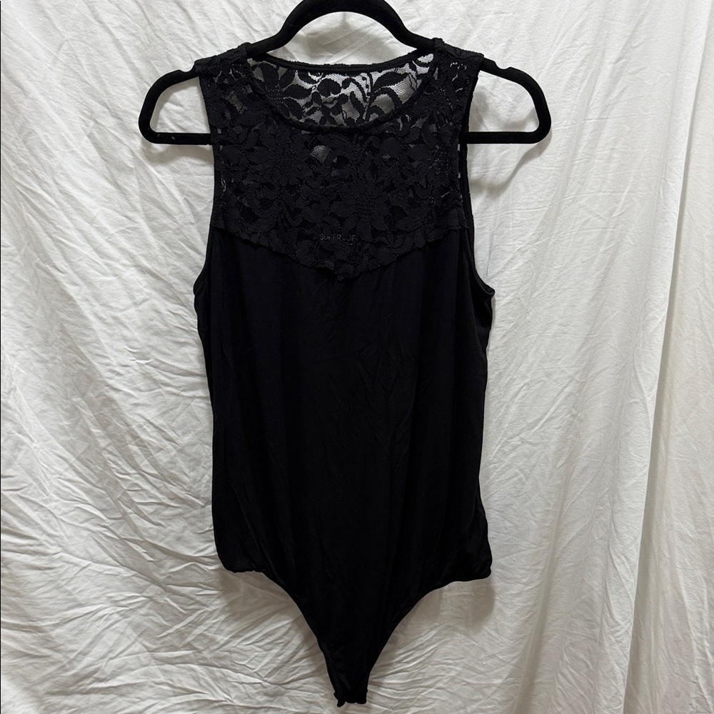 Torrid Black Lace Detail Bodysuit